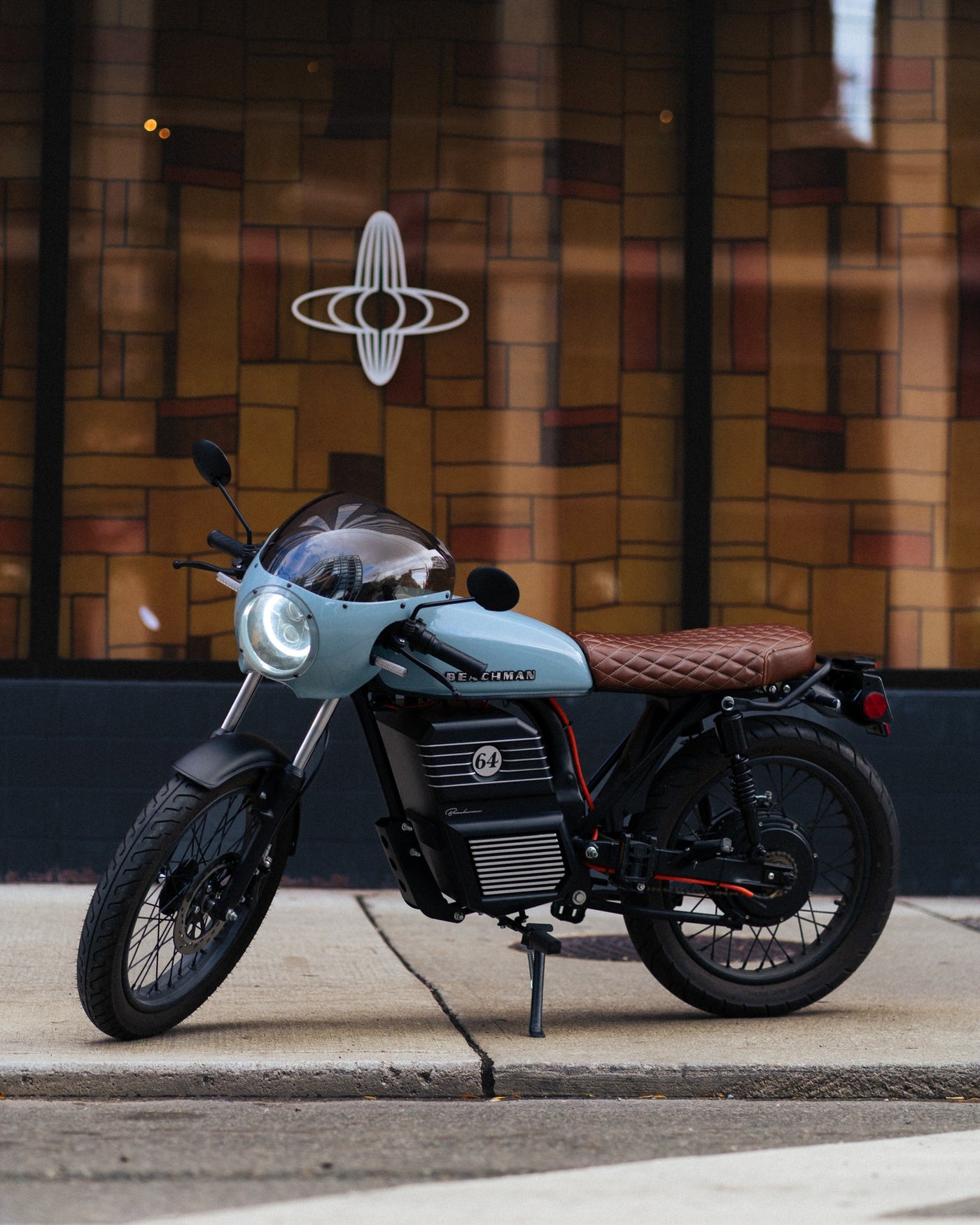cafe racer electric bicycle Jupiter Rogue Bigger Size Full Color LCD display gives you all information you need This New Electric Bicycle Looks