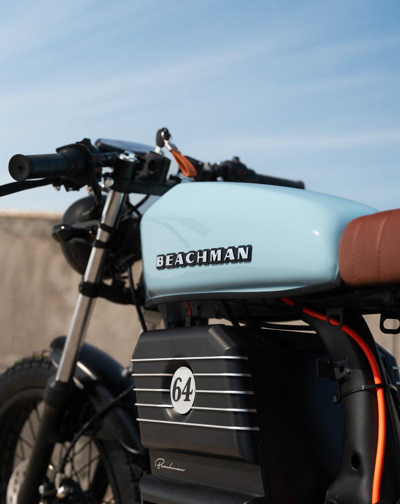 Beachman 64 E-Bike parked outdoors